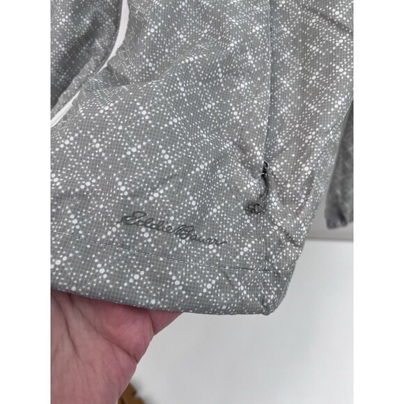 Eddie Bauer Jacket Womens Medium Grey Full Zip Windbreaker Rain Coat Medium - Picture 4 of 8